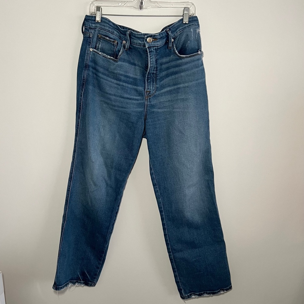 Good American Good Curve Straight Jeans Size 12